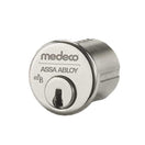 Medeco M3 Mortise Cylinder, DLT Keyway, Satin Chrome