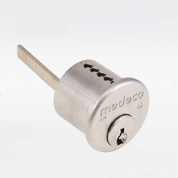 Medeco M3 BiLevel Rim Cylinder, DLT Keyway, Satin Chrome