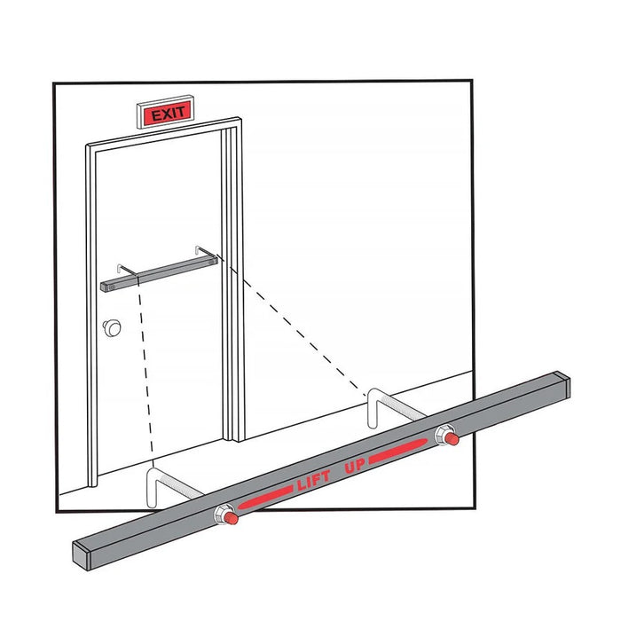 Exit Security SB-01 Outswing Door Security Bar, 36 in.